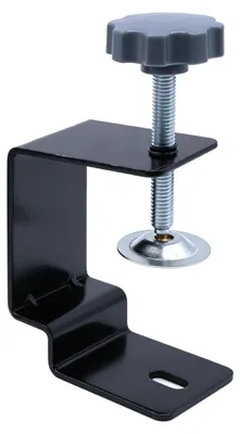 C-Klemmen 2er-Pack, Kohlenstoffstahl, 75 mm, schwarz, rutschfest