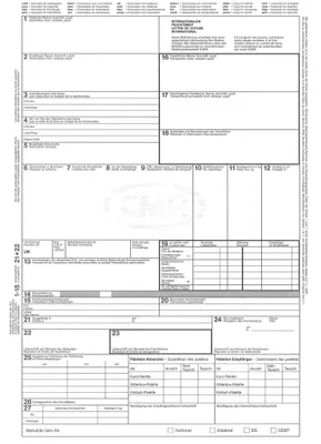 Immagine prodotto di RNK Verlag 2100 Lettera di vettura internazionale (CMR) - SD, 1 x 4 fogli, DIN A4
