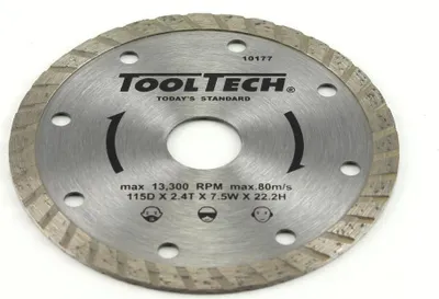 Produktbild von ToolTech 10177 Diamant Trennscheibe 115X2,4X22,2mm - Turbo