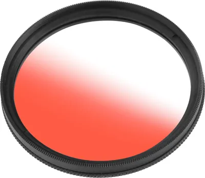 Zdjęcie produktu dla Filtr gradientowy Junestar 58 mm, wielowarstwowa powłoka, wodoodporny obiektyw gradientowy do aparatu Canon, gradient czerwony