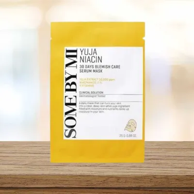 Obrázek produktu pro SOME BY MI - Yuja Niacin 30 Days Blemish Care Serum Mask - Rozjasňující a hydratační maska - 25 g