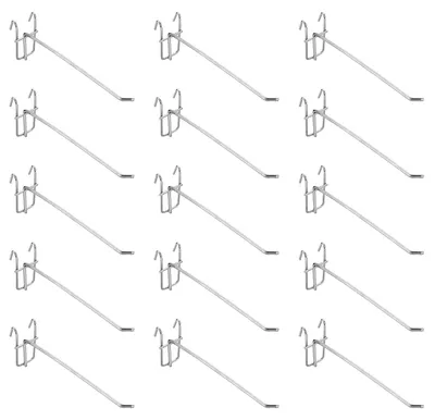 Imagen del producto de Solidchoice - Juego de 25 ganchos metálicos para paneles perforados, ideales para montaje en pared