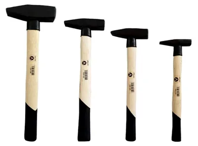 Produktbild von Schlosserhammer Set mit Stielschutz 100 200 300 800 g, 4-teilig