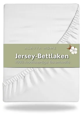 Zdjęcie produktu dla Alavya Home Prześcieradło z Gumką 60x120 cm Bawełna 100% – Oddychające, Miękkie, Certyfikat OEKO-TEX