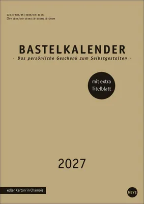 Produktbild von Heye Bastelkalender 2027 Premium gold DIN A4