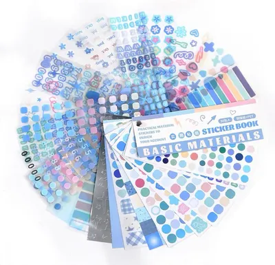 Obrázok produktu pre Sada samolepiek na scrapbook, 30 kusov, rôznych tvarov, vhodné na zdobenie denníkov