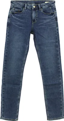 Produktbild von 33043 Esprit, Medium Rise Slim,  Damen Jeans, Joggerdenim Stretch, blue used, W 26 L 30