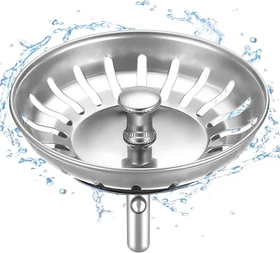 Produktbild von 2 Universal Abflussstopfen Ø 79-80 mm - Abflusssieb küchenspüle