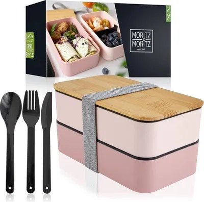 Image de Boîte à lunch pour enfants avec compartiments, idéale pour l'école et les déplacements