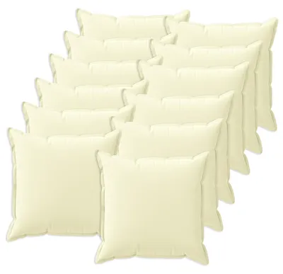 Produktbild von vidaXL Kissenbezug 12 stk. HOUTEN Creme 40 x 40 cm Polyester