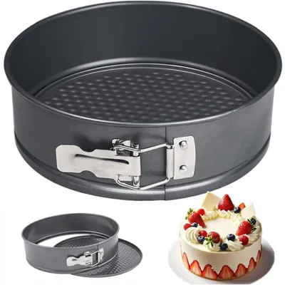 Produktbild von Springform 20 cm Rund Antihaft Kuchenform Käsekuchenform für Airfryer & Ofen