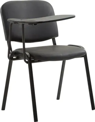 Produktbild von Stuhl HLO-CP111 mit Klapptisch Kunstleder schwarz