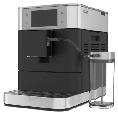 Zdjęcie produktu dla KitchenAid 5KES8558EBK, Ekspres do espresso, 2,2 l, Ziarna kawy, Kawa mielona, Wbudowany młynek, Czarny, Szary