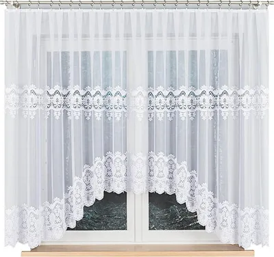 Produktbild von Fertiggardine Jacquard DARIA 400x160cm weiß