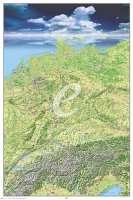 Obrázek produktu pro Mapa Plakát Německo - Perspektiva