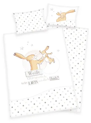 Produktbild von Renforcé - Baby Bettwäsche Weißt du eigentlich…? 40x60 100x135 cm Baumwolle