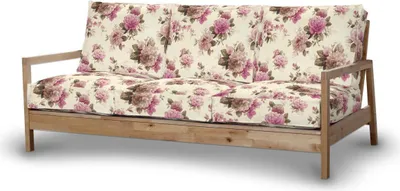 Produktbild von Dekoria Bezug für Lillberg 3-Sitzer Sofa, beige- rosa, Sofahusse, Lillberg 3-Sitzer