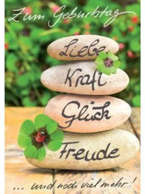 Produktbild von Komma³ 01-008-1 Geburtstagskarte - inkl. Umschlag