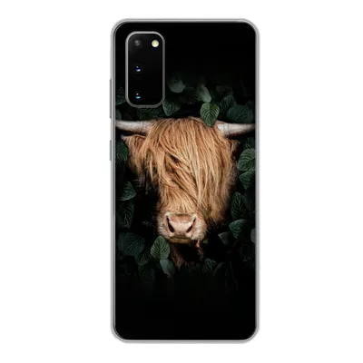 Produktbild von MuchoWow® Handyhülle Schutzhülle Hülle für Samsung Galaxy S20 Schottische Highlander - Tier - Flora Silikon Softcase Handy Hülle - Bild