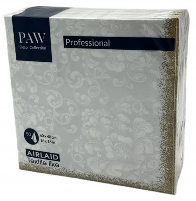 Immagine prodotto di Tovaglioli di carta Paw bianchi 40 x 40 cm 50 pezzi