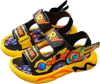 Zdjęcie produktu dla Sandały dziecięce chłopięce Mules Foam Light Shoes Beach Bronte Yellow Rozmiar 35