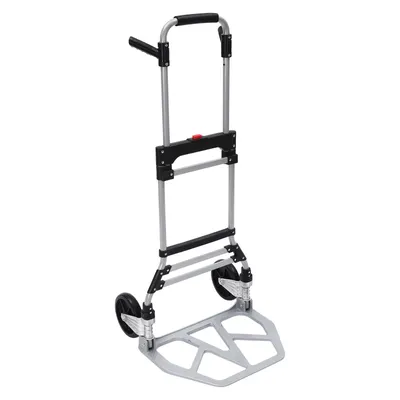 Image de Diable, chariot de transport, chariot à bagages  Chariot pliable d'une capacité maximale de 120 kg pour la maison, le bureau ou les voyages  Chariot de courses à 2 roues