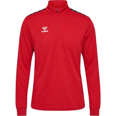 Productafbeelding van Hummel Hmlauthentic sweater met halve rits, heren, rood, maat L