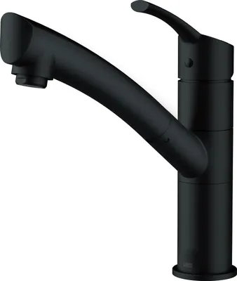 Produktbild von Lenz NEXO Küchenarmatur Schwarz-matt, Einhebelmischer mit herausziehbarer Handbrause, Keramikkartusche, Anti-Fingerabdruck, wassersparend 41130051