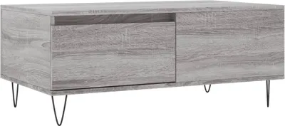 Obrázek produktu pro vidaXL Konferenční stolek Grey Sonoma 90x50x36,5 cm odvozený výrobek ze dřeva