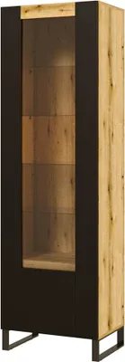 Produktbild von Vitrine MAAJAN 2 – Eiche Evoke / schwarz