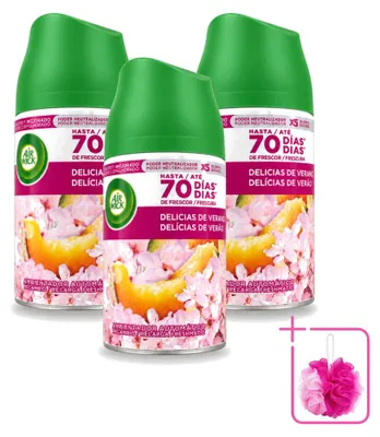 Produktbild von 3 x Air Wick Freshmatic Nachfüller Sommerglück - 250 ml - Sparpackung - 3 Stücke