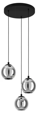Produktbild von EGLO Ariscani, Schwarz, Transparent, Schwarz, Transparent, Glas, Stahl, Schwarz, Drinnen, IP20