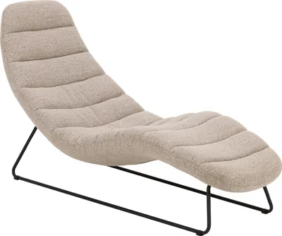 Produktbild von Chaiselongue >Chaplin< in Beige, Stoff - 63x86x156cm (BxHxT)