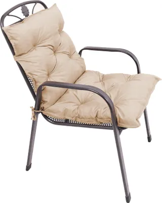 Produktbild von TexDeko Garden 2er Set Gartenstuhl Auflage Niedriglehner 100x50cm (Cappuccino)