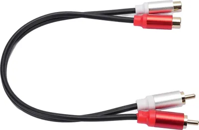 Immagine prodotto di Cavo di prolunga audio maschio-femmina, 30 cm, connettore placcato oro, adattatore stereo per TV, lettori CD e DVD