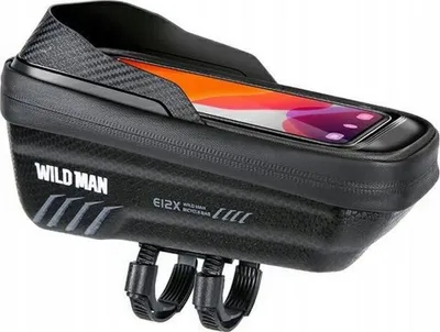 Immagine prodotto di WILDMAN Borsa da viaggio per telaio bici con cerniera 1L (4"- 7") E12X nero