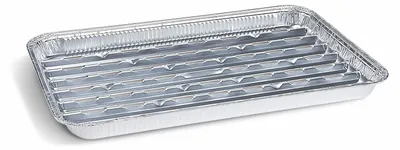 Produktbild von 100x Alu-Grillpfannen Grillschalen BBQ 34.4 x 22.4cm mehrfach verwendbar