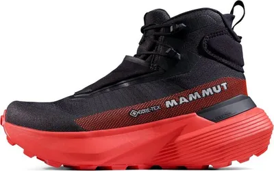 Aenergy Ultra Mid GTX von Mammut; mittelhoher Wanderschuh in Schwarz und Rot; ideal für Damen.