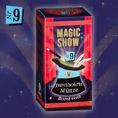 Produktbild von TRENDHAUS 957818 - Magic Show - Zaubertrick Nr. 9, Durchbohrte Münze