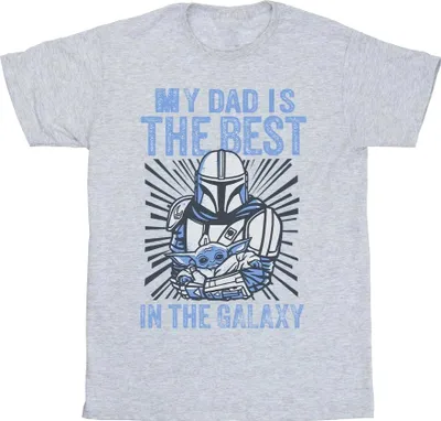 Obrázok produktu pre Star Wars - Pánske tričko "Mandalorian Best Dad" BI52007 (M) (Grey)