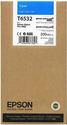 Produktbild von Epson Tintenpatrone cyan T 653 200 ml T 6532