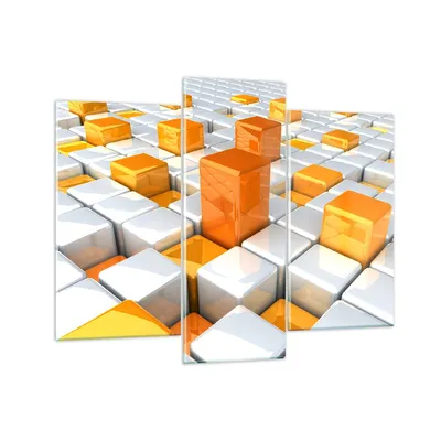 Produktbild von Bilder auf glas - Abstrakt computer grafik struktur - 130x100cm - Glasbilder - Wandbilder - Kunstdruck - Wanddekoration aus Glas - Glas Bilder - Wandbild auf Glas - GCB130x100-2530