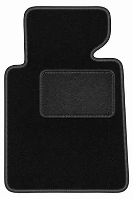 Productafbeelding van Velours bestuurdersmat voor BMW 3 E46 1998-2007 (coupé/sedan/stationwagen) – zwart, op maat – Wielganizator LUX