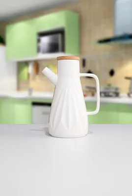 Obrázok produktu pre Hermia Concept, PLT0439, dávkovač oleja a octu, dávkovač oleja, biely, porcelán, 11 x 17 x 23 cm