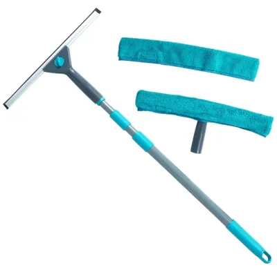 Obrázok produktu pre Teleskopická stierka na okná – 57–128 cm – 4-dielna – sivá