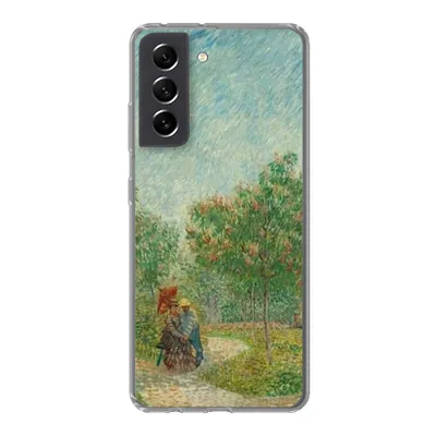 Produktbild von MuchoWow® Handyhülle Schutzhülle Hülle für Samsung Galaxy S21 FE Garten mit Liebenden - Vincent van Gogh Silikon Softcase Handy Hülle - Mobiltelefonhülle