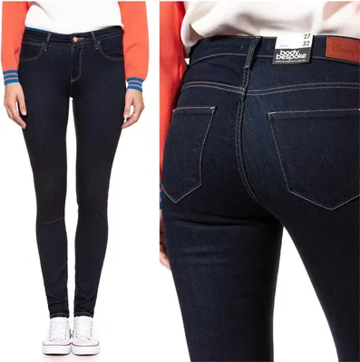 Produktbild von WRANGLER, Damen Jeanshose, Skinny fit, SKINNY, W26 L32, Blau, Jeans, baggyjeans, buggy
