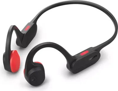 Produktbild von Philips TAA5608BK/00 Kabelloser Open-Ear-Sportkopfhörer|Knochenleitung|Bluetooth LE Audio & LC3|IPX5 wasserbeständig|6 Stunden Wiedergabe|LED-Sicherhe