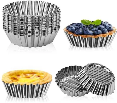 Produktbild von Famanu Mini-Tartformen aus Edelstahl - 20 Stück