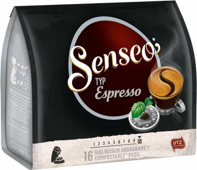 Produktbild von Senseo, Kaffeepads, Espresso 16 er, 111 g UTZ